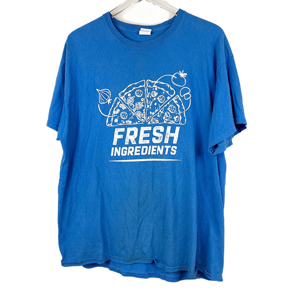 Vintage Mr. Gatti's Pizza Blue & White T-Shirt Men's Size XL